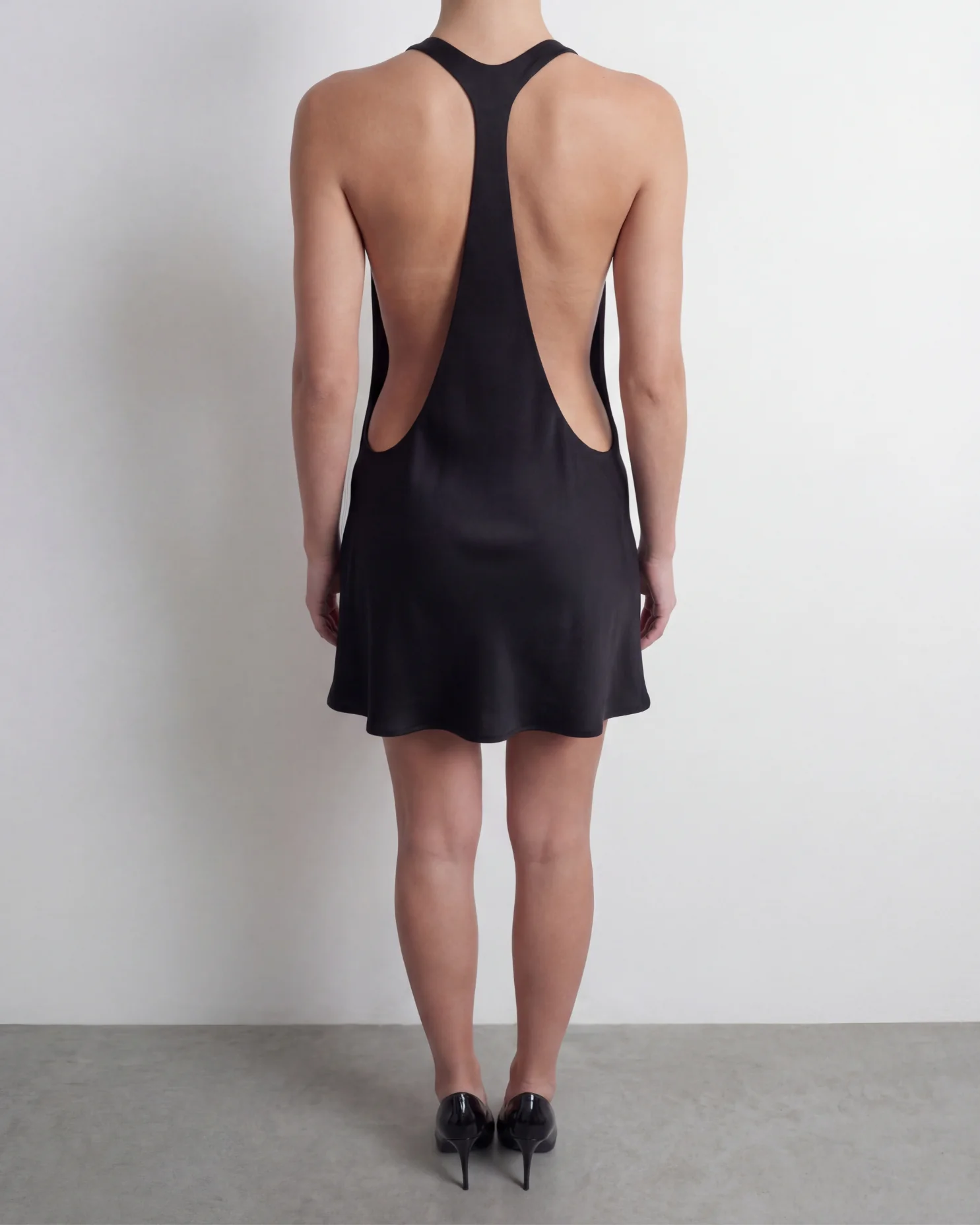 The Deep Plunge Mini Dress - Image 10