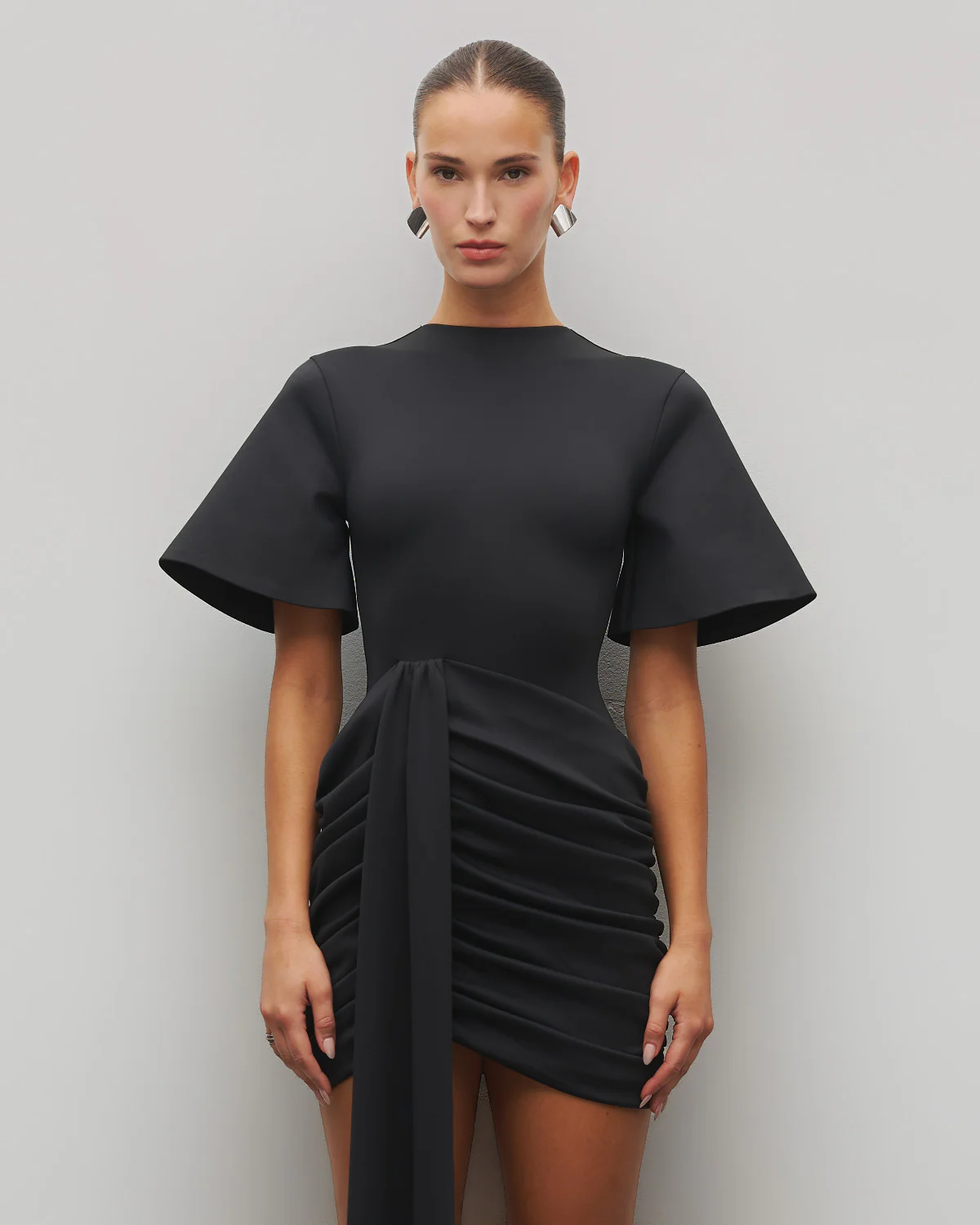The Draped T-Shirt Mini Dress - Image 6