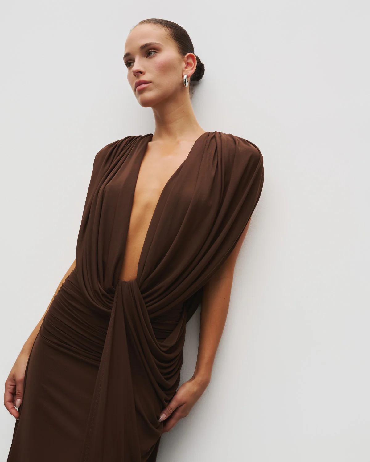 The Plunge Drape Gown - Image 7